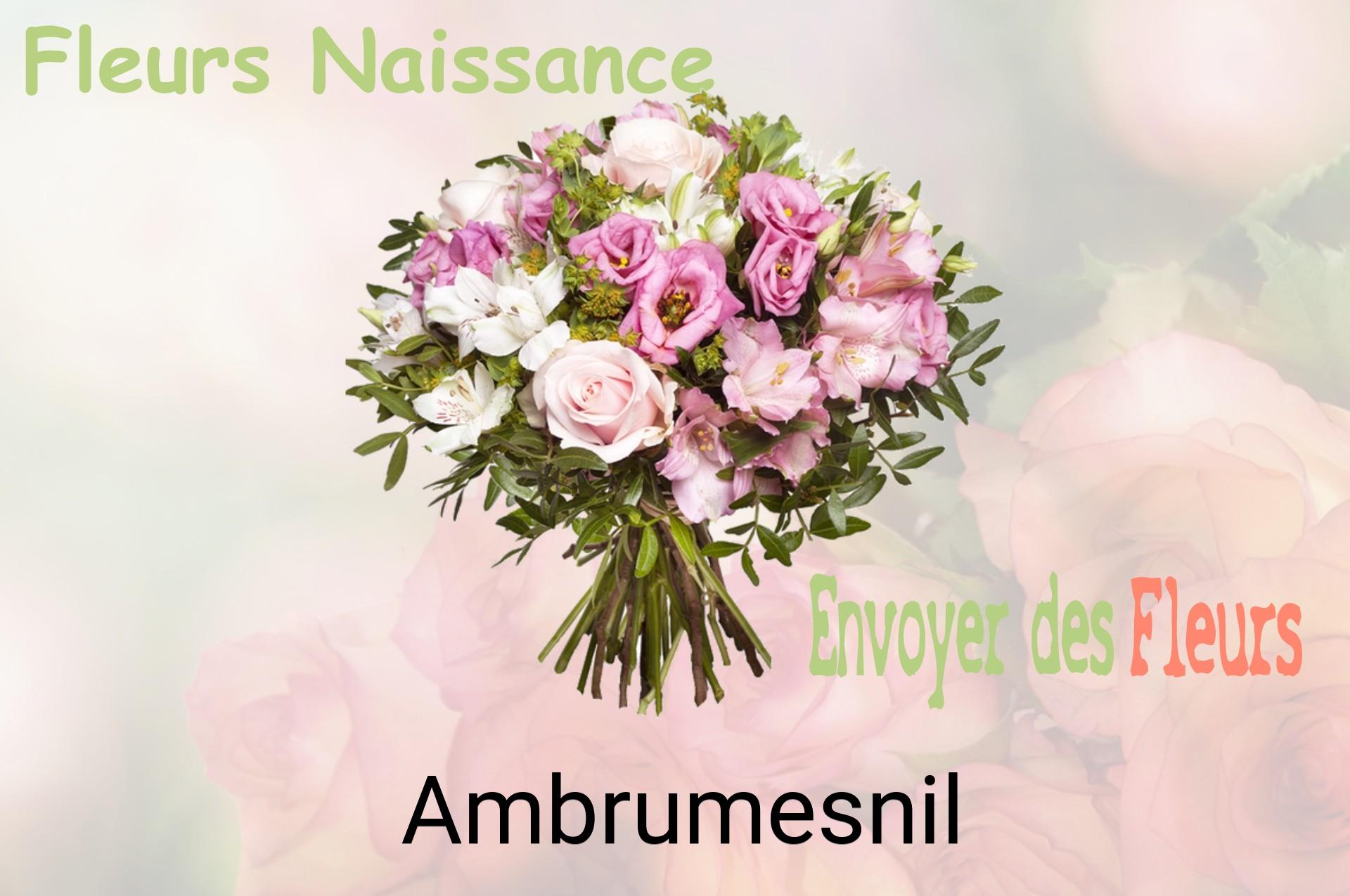 Bouquet de fleurs de naissance livré à Ambrumesnil